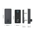 thumbnail image 5 of Black TT Lock Deadbolt TTlock APP Door Lock Smart Card Electronic For Security Mortise Smart Home ,Flexible Password Options, 5 of 6