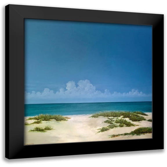 Laughton, Peter 12x12 Black Modern Framed Museum Art Print Titled - Beach Access