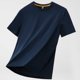 thumbnail image 1 of Tops para hombre, blusas y camisas de manga corta con cuello redondo para hombre, blusas casuales elásticas deportivas de color liso para hombre, blusas de manga corta con cuello redondo para hombre,, 1 of 5