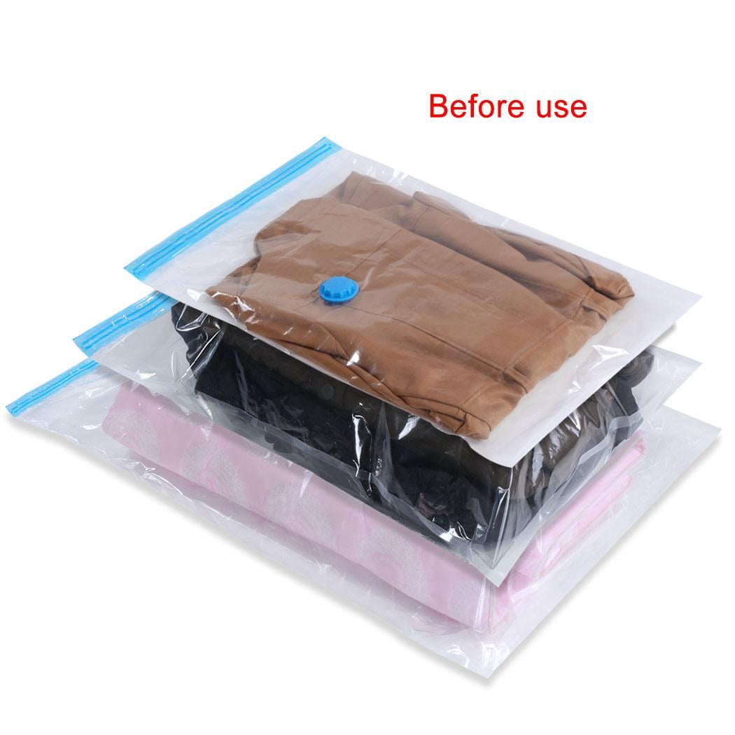 6 Pack Jumbo Space Saver Bags Vacuum Seal Storage Bag Organizer 39 x 47 inches, 100x120 cm + Free Pump