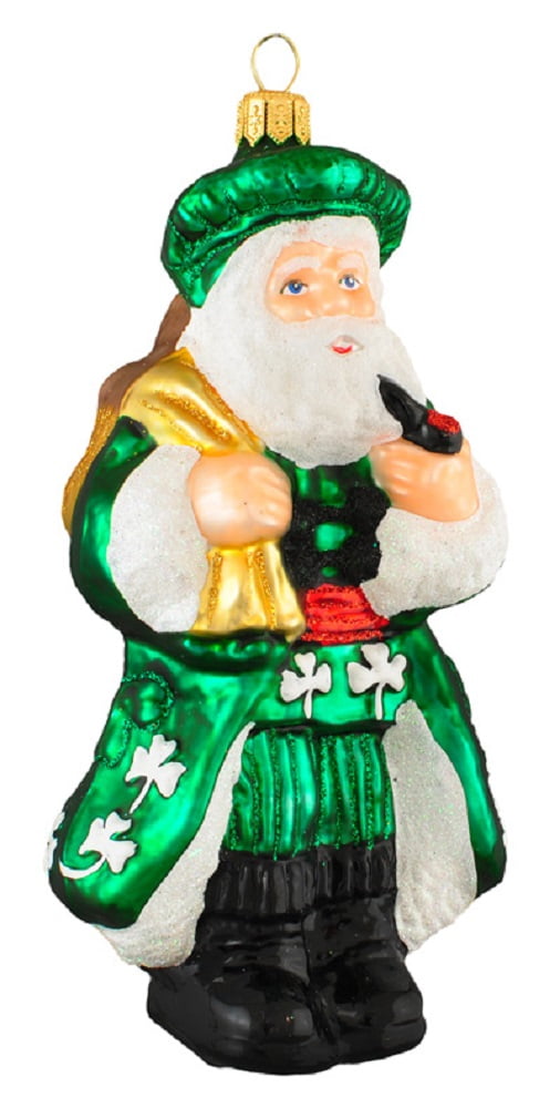 green irish santa hat