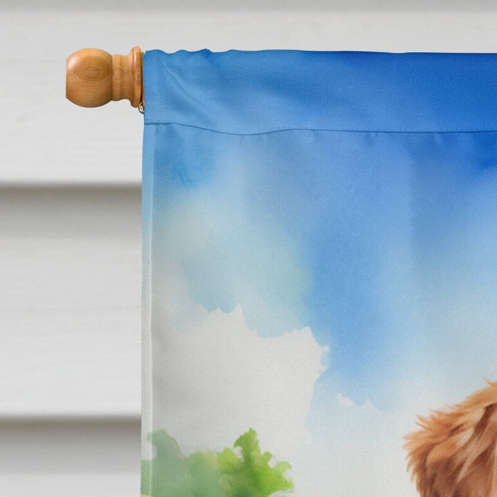Chesapeake Bay Retriever Easter Egg Hunt House Flag 28 in x 40 in
