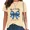 B-Apricot, variant on UNISHE Women's Casual Short Sleeve Faith Tee Elegant Satin Ribbon Bow Inspirational T-Shirt Blue, 2XL