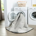 thumbnail image 4 of Luxe Weavers Modern Farmhouse White 6x9 Washable Area Rug, Anti-Slip Diamond Pattern Carpet, 4 of 10