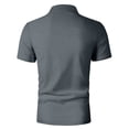 thumbnail image 4 of Zylanna Men's Polo Shirts, Quick-Dry Moisture Wicking Casual Short Sleeve Performance Tops for Golf Gray, 4 of 6