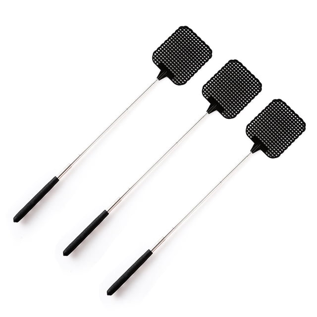Moyic Matamoscas extensible, matamoscas, matamoscas, malla de plástico resistente al desgaste, trampa para moscas, manijas antideslizantes Type3