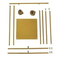 BalsaCircle Gold Metal Swing Cake Stand for Wedding Treat Display, 3ft Hanging Centerpiece with ...