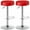 Red, variant on Spaco Set of 2 Adjustable Swivel Round Bar Stool Pub Chairs-Red, Bar Height Stools, Counter Height Bar Stools for Kitchen, Dining Room
