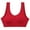 Red, variant on PEASKJP Women's Sports Bras Plus Size Womens Back Sports Bra Neck Padded Low Impact Workout Yoga Bra with Built in Bra (Red,XL)