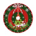 thumbnail image 1 of Falda para árbol de Navidad, redonda, rústica, base para tapete de árbol de Navidad Estilo C, 1 of 9