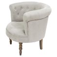 thumbnail image 1 of Henryka Grey Micro Fiber Armchair, 1 of 3