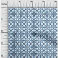 thumbnail image 2 of oneOone Rayon Blue Fabric Asian Block Floral Sewing Material Print Fabric By The Yard 56 Inch Wide, 2 of 4