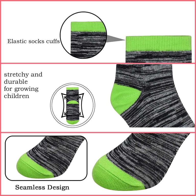 SKIBEAUT Kids Mid-Crew Socks 10-Pack photo 7