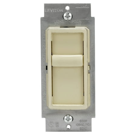 Leviton Decora SureSlide Ivory 600 W Slide Dimmer Switch 1 pk