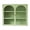 Green, variant on 27.56"Glass Doors Modern Two-door Wall Cabinet with Featuring Three-tier Storage for Entryway Living Room Bathroom Dining Room,Wall Cabinet with Characteristic Woven Pattern,Green