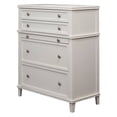 thumbnail image 3 of Alpine Furniture Potter 4 Drawer Wood Multi-Functional Chest in White, 3 of 4
