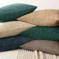 thumbnail image 7 of SUSIELADY Pack of 2 Decorative Throw Pillow Covers, 18x18 Inch, Soft Textured Square Cushion Covers with Zipper for Sofa, Couch, Bed, Living Room, Farmhouse, Cozy Accent Pillows, Slate Blue, 7 of 7
