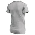 thumbnail image 2 of Women's Heather Gray Miami University RedHawks Merger Arch V-Neck T-Shirt, 2 of 2
