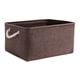 thumbnail image 1 of Inteprter La cesta grande del almacenamiento del aspecto de moda del algodón organiza con estilo hecho resistente y durable Almacenamiento y organización del hogar marrón, 1 of 6
