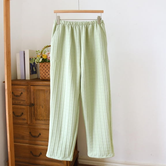 Censtreet Fluffy Pajama Pants for Women, Comfy Fuzzy Pj Bottoms Fleece Sleepwear Soft Winter