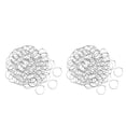 thumbnail image 1 of 200 Piezas Pendientes de Aro Anillos de Aros para Joyería de Bricolaje Festival de Plata Yuyangstore Pendientes de aro grandes, 1 of 8