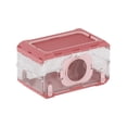 thumbnail image 2 of MORVLIX Dwarf Hamster Cage, No Assembly Full Transparent, Small Desktop/Breeding/Nursery Cage, 9.84x6.3x5.51 in, Fits Small Space/Kid’s Room, for Dwarf & Baby Hamsters Pink, 2 of 6