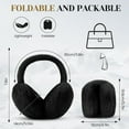 thumbnail image 4 of Warm Ear Muffs for Women Winter, Faux Fur Earmuffs Cute Foldable Fluffy Ear Warmers, Soft Warm Ear Covers for Women Men, 4 of 5