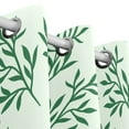 thumbnail image 3 of Leaves Green Blackout Curtains Window Grommet Insulated Curtain Bedroom Living Room 54"x55" 2 Panels, 3 of 5