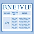 thumbnail image 3 of Oval Tablecloth, Modern Oval Tablecloth, Blue Tablecloth Indoor/Outdoor Waterproof Wrinkle Free Durable Oval Tablecloth for Oval Tables 60 X 120 Inch, 60'''' × 120'''' oval, 3 of 3