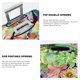 thumbnail image 3 of Fotbe Watercolor Blooming Cactus Funda Protectora para Equipaje, Antirrayones y Resistente a la Suciedad, Compatible con Maletas de 18 a 32 Pulgadas-Medium, 3 of 7