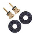 thumbnail image 2 of Botones de metal con pasadores finales y tornillos de montaje para guitarra acústica eléctrica, bajo, oro + negro, 2 of 9