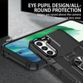 thumbnail image 5 of Allytech for Samsung Galaxy S23 FE Phone Case with Ring Holder, Anti-Fingerprint Non-slip Anti-Drop Heavy Duty Corner Protection Rotating Ring Stand Cover Case for Samsung S23 FE 5G 6.4", Black, 5 of 10