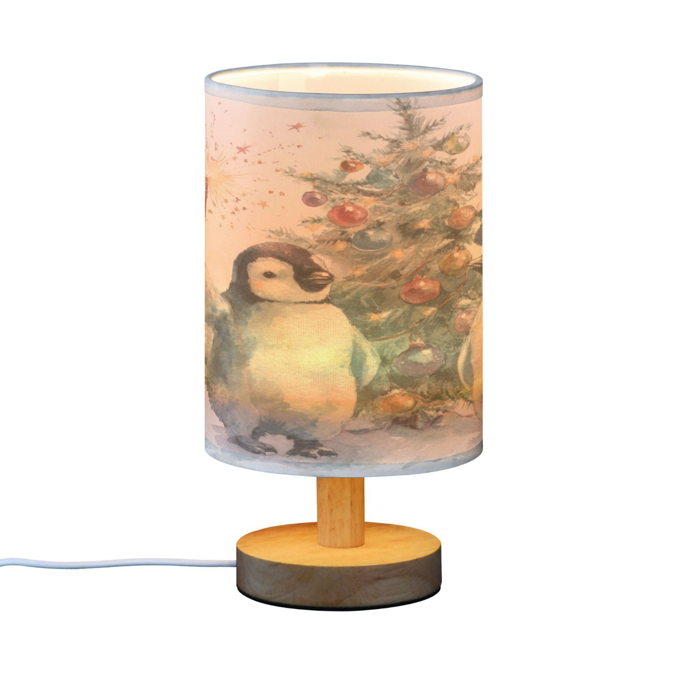 Table Lamp Desk Lamp Bedside Lamp LED Lamp Night Light With USB Charging Interface for Home Bedroom Living Room Cartoon Christmas Penguins