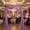Purple, variant on 3 Panels Chiffon Wedding Arch Draping Fabric, 2.5x19.5 ft Sheer Arbor Drapery for Ceremony Reception Bridal Shower and Birthday Party Decor