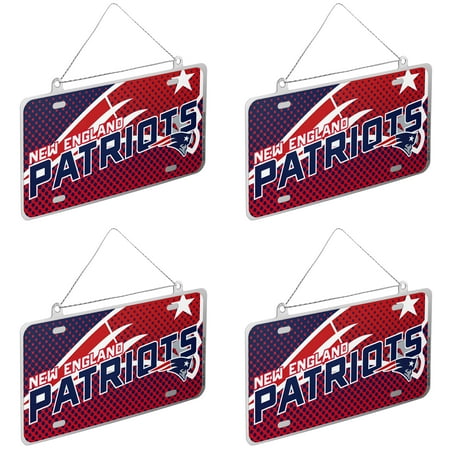 nfl new england patriots metal license plate christmas patriots christmas ornament