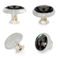 thumbnail image 3 of HemaKayy 4 Pack 1.37" Decorative Cabinet Knobs - Elegant ABS Glass Handles for Home Furniture Decor - Dresser Drawer Door Pulls - Perfect for Kitchen Bedroom - Dark Style Butterfly, 3 of 7