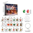 thumbnail image 4 of Cheapark 24 Christmas Bracelet Necklace Advent Calendar - Holiday Gift Small Jewelry Set with Festive Designs for Daily Wear Home Decor, 4 of 8