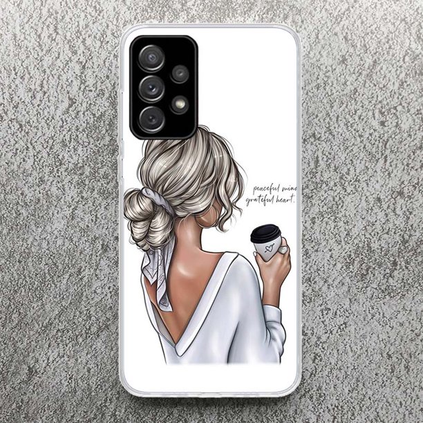 Funda suave con estampado de café para Samsung A51, A50, A21S, A70, A71, A31, A41, A10, A20E, A30, A40, A6, A7, A8, A9 Patter qiuyongming unisex