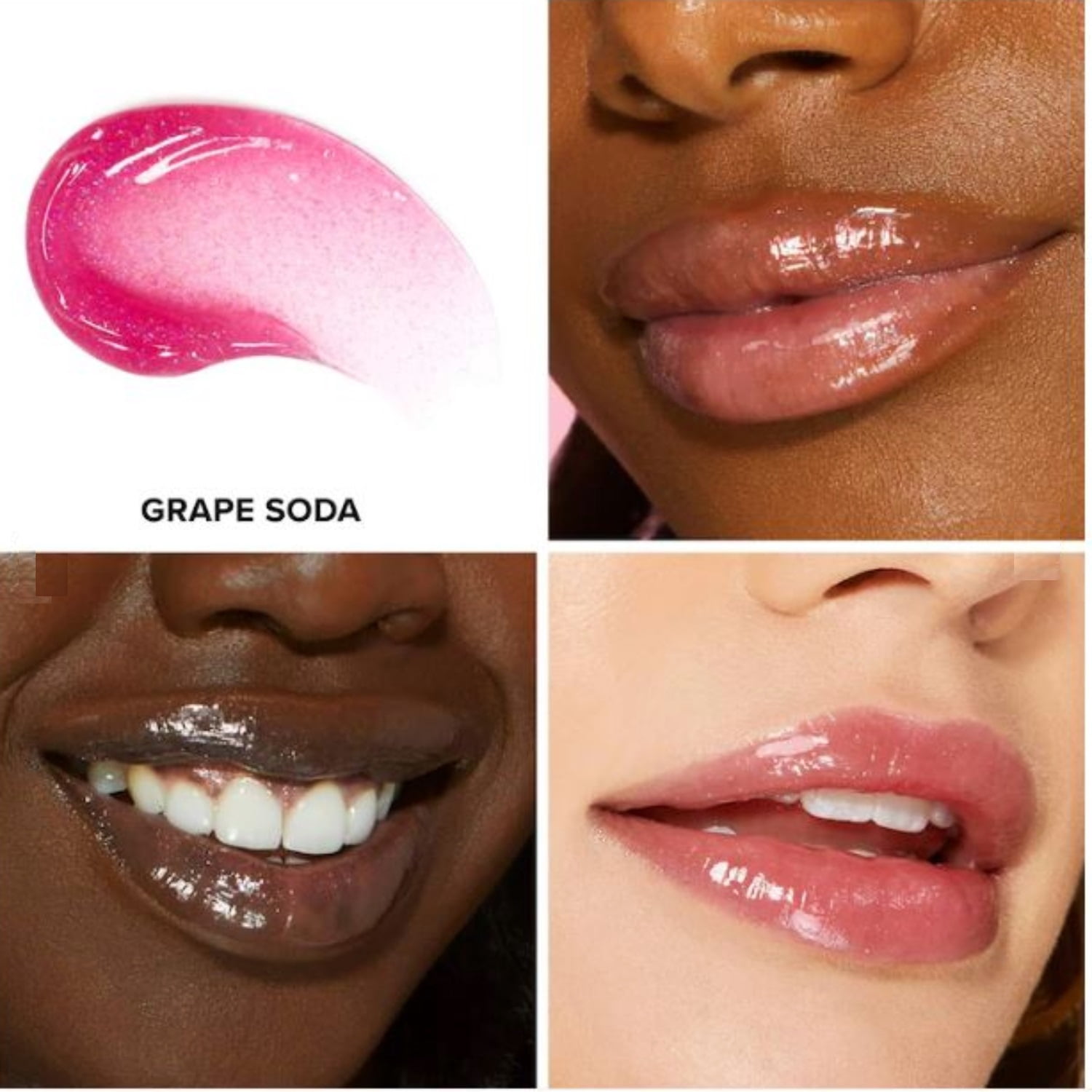 Too Faced Kissing Jelly Non-Sticky Lip Oil Gloss Color: Grape Soda