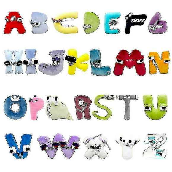 Alphabet Lore Plush Toys 26 Letters Animal Plushie Education Doll For Kids Adults Halloween Christmas Gift