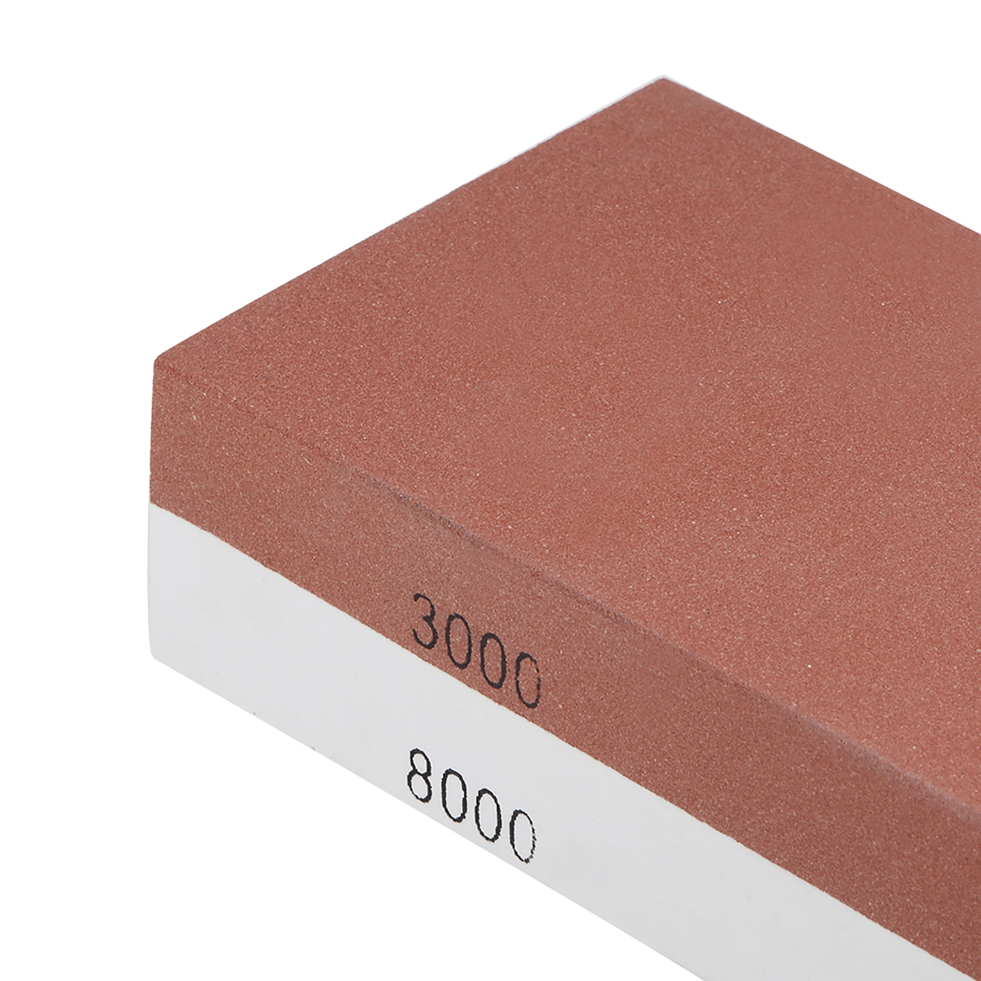 Unique Bargains Double-Sided Whetstone knife Sharpener Sharpening Stone 3000/8000 Grits Brown