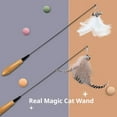 thumbnail image 6 of Interactive Cat Teaser Wand Toy with Feathers for Indoor Play Exercise Instincts Durable Pet Entertainment, 6 of 7