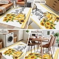thumbnail image 5 of Non-Slip Rug Pad Rugs Farm Boot Blossom Sunflower Bee Rectangle Area Rugs 2.7x5Ft Soft Carpet Pads for Living Room Kids Room, Honey Floral Yellow Checker, 5 of 9