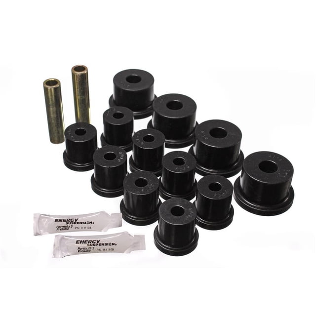 Convient aux Ford Mustang Energy Suspension 1964-1973, Bague à Ressort à Lame 4.2101G Noir; Polyuréthane