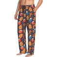 thumbnail image 6 of Sigee Snowman house leaf print Men's Pajama Pants Lounge Sleep Bottoms with Elastic Waistband and Pockets-Small, 6 of 6