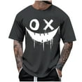 thumbnail image 2 of Men's Graphic Tees Printed Casual Summer Tee Tops Short Sleeve T-Shirts Fashion Tees, 2 of 7