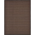 thumbnail image 3 of Unique Loom Outdoor Border Collection Area Rug - Checkered (9' x 12' 2" Rectangle Brown/Black), 3 of 7