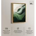 thumbnail image 2 of Green Echoes I Canvas Green Abstract Art by Art Remedy, Gold Frame, 36" x 54", 2 of 7