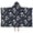 Darkblue Daisy Flower, variant on Pink Daisy Flower White Blooms Pattern Hooded Bath Towel,50"x30" for Ages 3 To 12 Kids, Quick Dry Lightweight Soft Microfiber Hood Beach Towel Cover Up for Kids