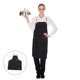thumbnail image 5 of FUTUREORYY Delantal De Lona Impermeable Negro Con Bolsillos Y Cruzados Para Y Jardinería, 5 of 8